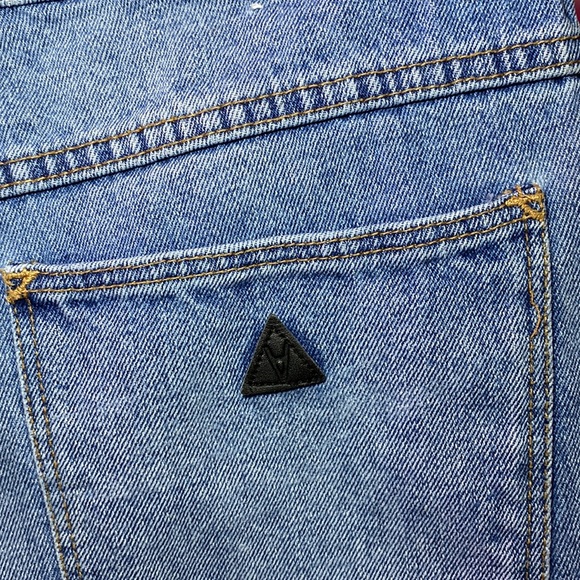 Abrand Jeans - Distressed Denim High Rise Jean Shorts - Picture 9 of 11